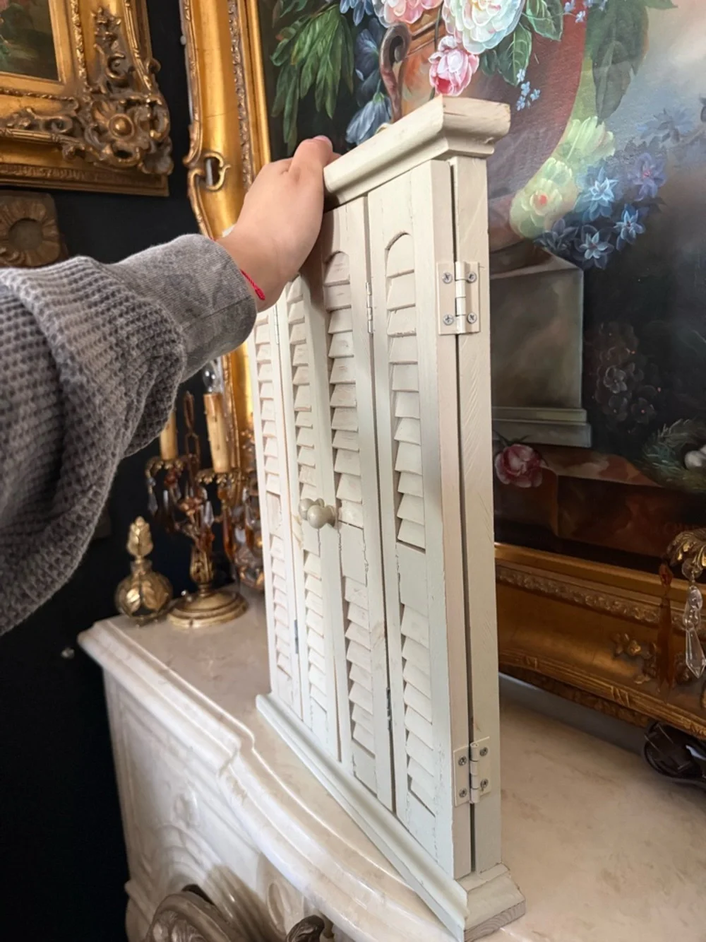 Decorative Shutter Door Mirror